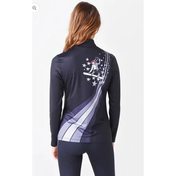 NWT Krimson Klover Women's XL Powder Days Baselayer Top Black MSRP$129 - Picture 3 of 16